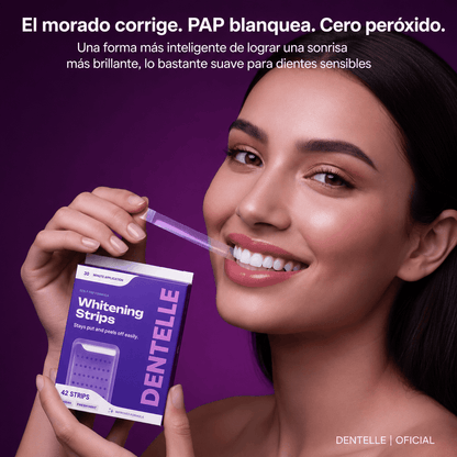 Tiras Moradas Blanqueadoras de Dientes