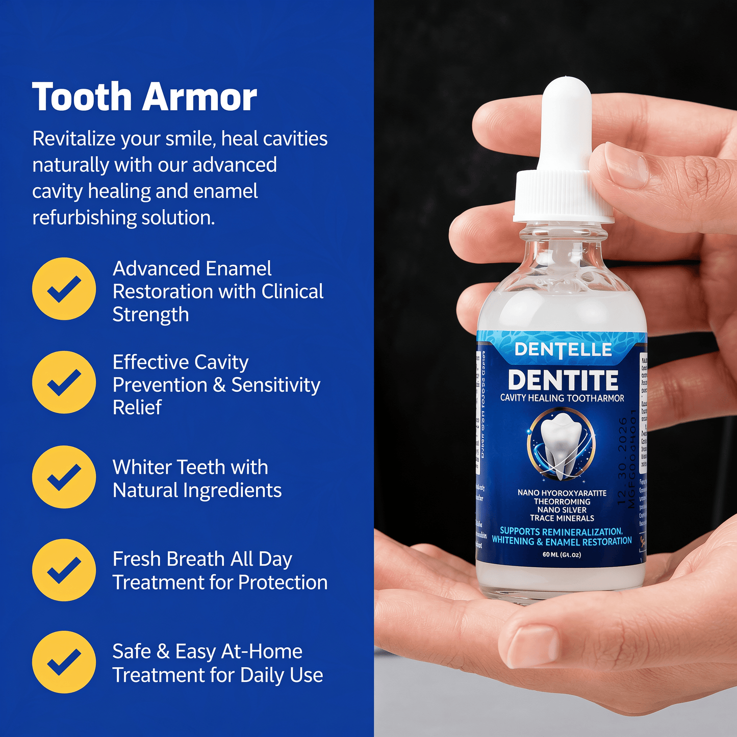 Hydroxyapatite Remineralizing Tooth Armor