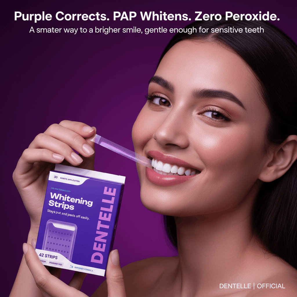 Purple Teeth Whitening Strips