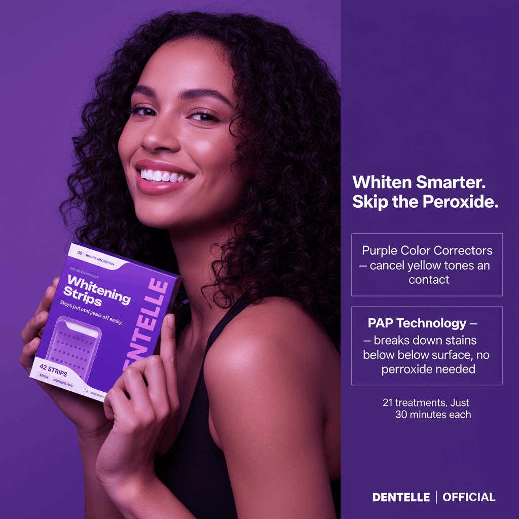 Purple Teeth Whitening Strips