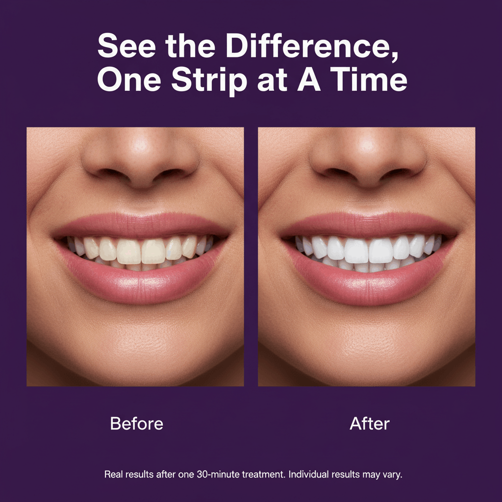 Purple Teeth Whitening Strips